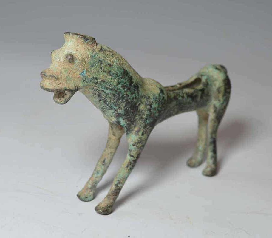 Central Asian Luristan Ancient Bronze horse figure_sold