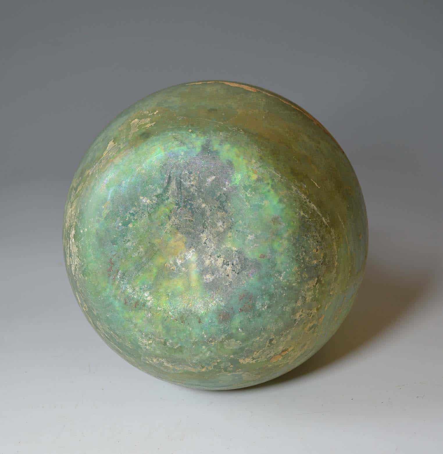 A Fine large Roman iridescent glass bottle_SOLD