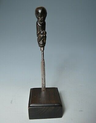 Fine Indonesian Tribal Batak carved lime spatula-SOLD - Image 5