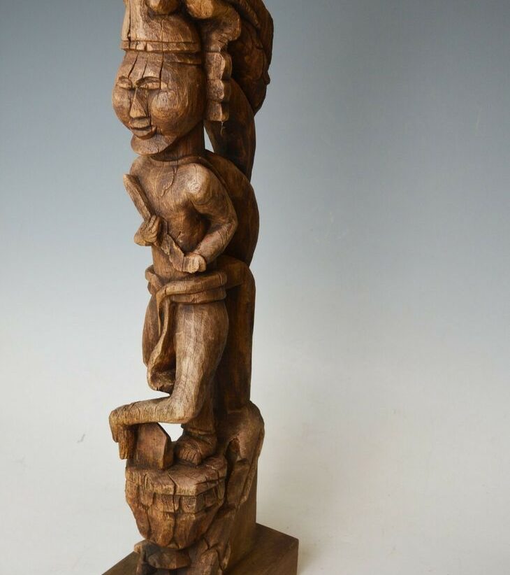 fine Large Antique Indo Burmese bracket figure 18th century