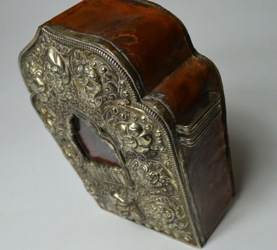 Fine Large old authentic Silver Tibetan Gau Box SOLD