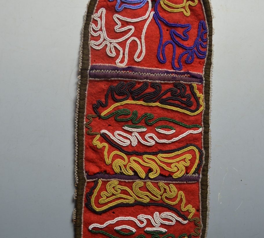 Native American Tlingit Beaded pouch or wall pocket