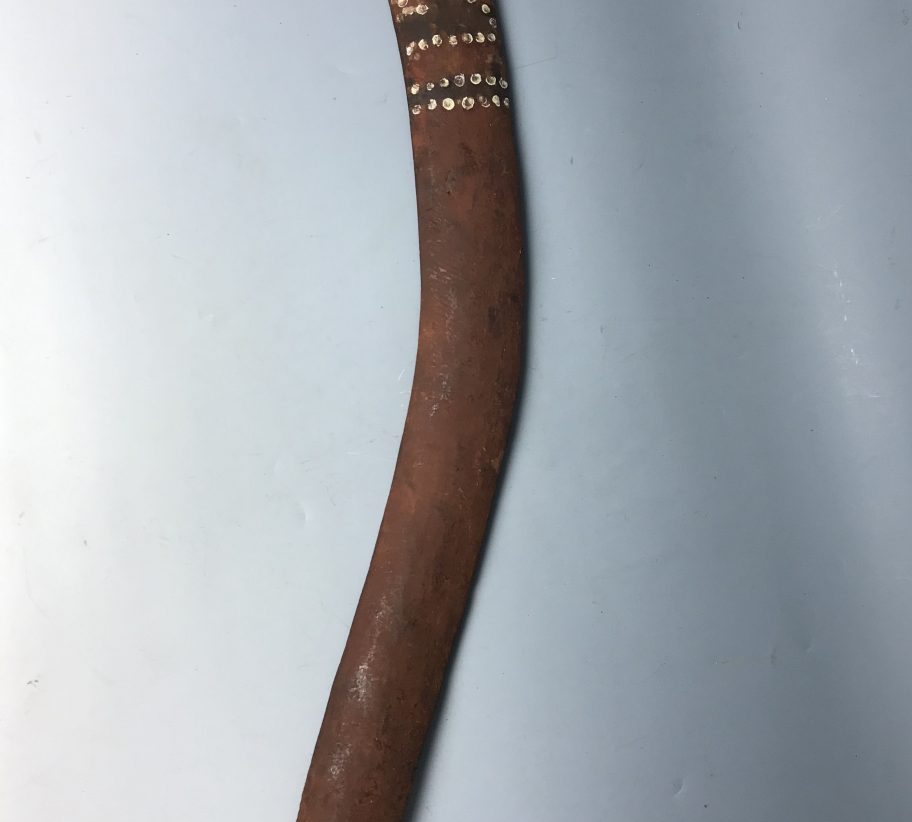 aboriginal painted boomerang