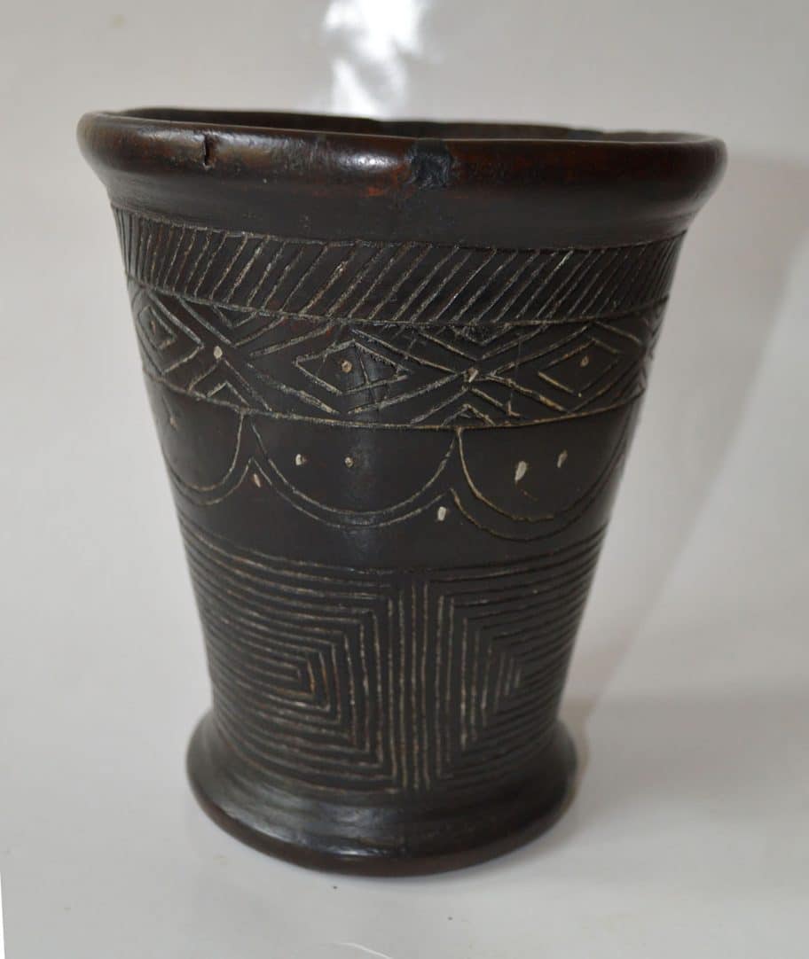 Peruvian colonial antiques kero cup Inca