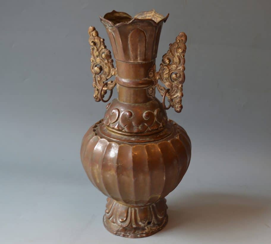 Mongolian Buddhist bronze Vase antiques