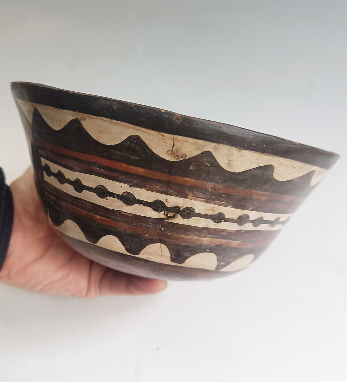 Pre-Columbian Nazca Polychrome Bowl South American art - Image 3
