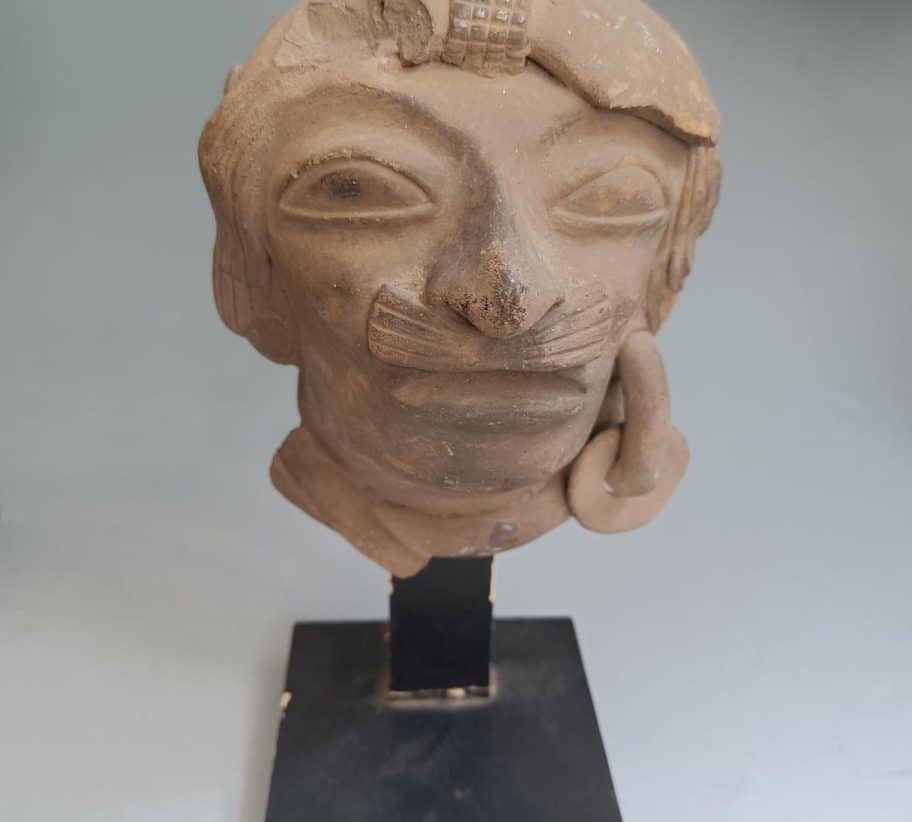 Pre Columbian Head Veracruz Mexico Circa  600-900 A.D